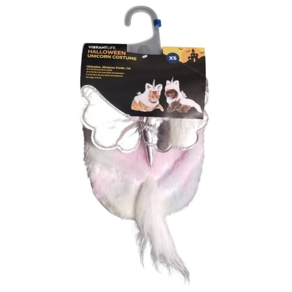 Unicorn Pegacorn Pet Halloween Costume Dog Size XS Vibrant Life New Dress Up - Picture 1 of 6